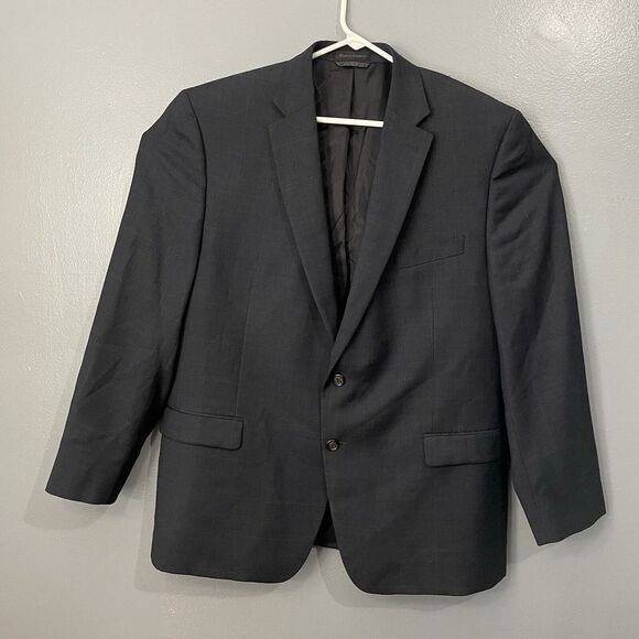 Lauren Ralph Lauren Blazer Suit Jacket Mens 46R Wool‎ Single Breasted Two Button - Picture 1 of 11